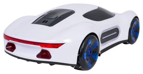 Pojazd z Funkcją Dymu Sterowany z Pilota i Zegarka Biały