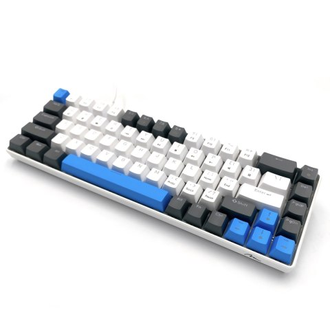 RED CORE MX60 - Gamingowa klawiatura mechaniczna typu short 60%, przełączniki mechaniczne silent RED, kolorowe podświetlenie, 68