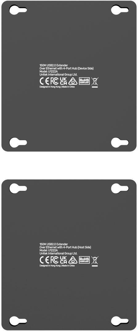 Unitek Przedłużacz USB-C na 4× USB-A przez Ethernet, zasięg do 150 m 480Mbps