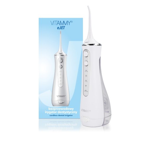 VITAMMY eJet Bezprzewodowy irygator dentystyczny, 5 końcówek w zestawie