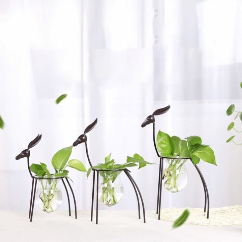 Wazon hydroponiczny, skandynawski - jeleń duży