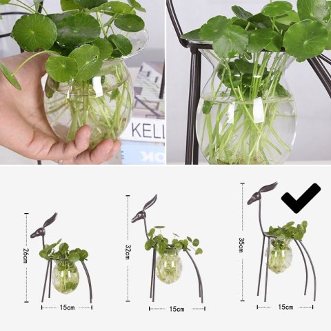 Wazon hydroponiczny, skandynawski - jeleń duży