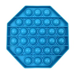 Zabawka sensoryczna PopIt antystresowa w kształcie oktagonu - niebieska