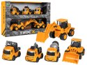 Zestaw Pięciu Pojazdów Budowlanych