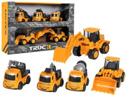Zestaw Pięciu Pojazdów Budowlanych