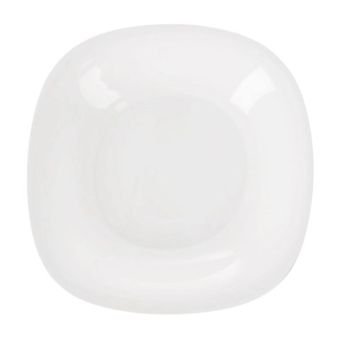 Zestaw Serwis Obiadowy 18 el. ORION LUNA Szklany Kwadratowy Biały