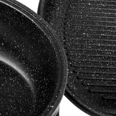 Brytfanna ORION Granitowa 2w1 GRANDE 10 L 43 x 28 cm Patelnia Grillowa