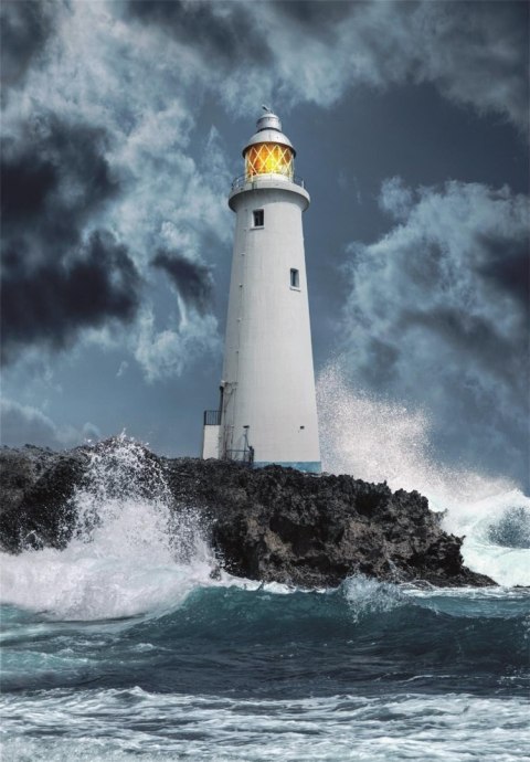 Clementoni: Puzzle 1000el. HQ - Lightouse In The Storm