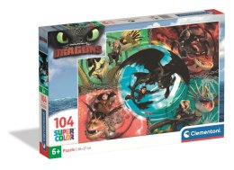 Clementoni: Puzzle 104el. - How to Train Your Dragon