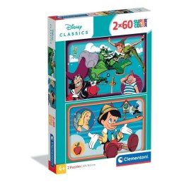 Clementoni: Puzzle 2x60el. - Disney Classic