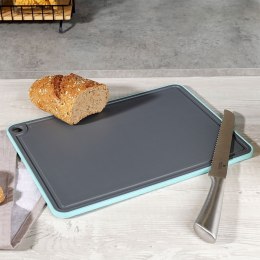 Deska do Krojenia Plastikowa Szara Uniwersalna z Rowkiem ORION 35,5 x 26 cm