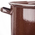 Garnek Emaliowany 20 L ORION BROWN Brązowy Duży 32 cm Indukcja