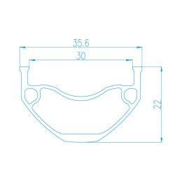 Obręcz e-bike ALEXRIMS EMC30, H. tarczowy, Stożek 22mm, 29