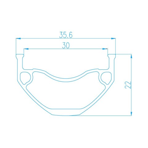Obręcz e-bike ALEXRIMS EMC30, H. tarczowy, Stożek 22mm, 29" 622x30, 36 otworów, Czarna, Waga 684g (NEW)