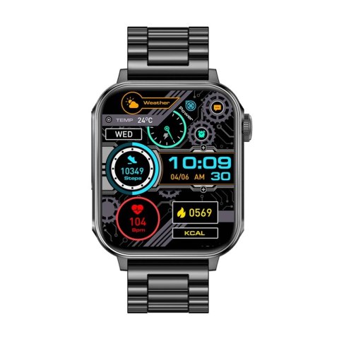 Smartwatch Colmi P80 (stalowy czarny)