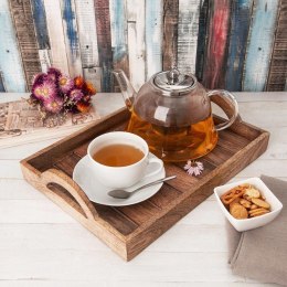 Taca do Serwowania Przekąsek Drewniana Prostokątna ORION 35,5 x 25,5 cm