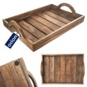 Taca do Serwowania Przekąsek Drewniana Prostokątna ORION 35,5 x 25,5 cm