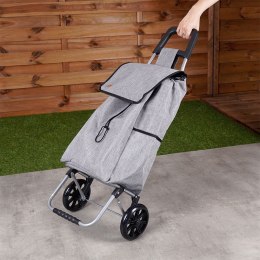 Wózek z Torbą na Zakupy Szary 40 L