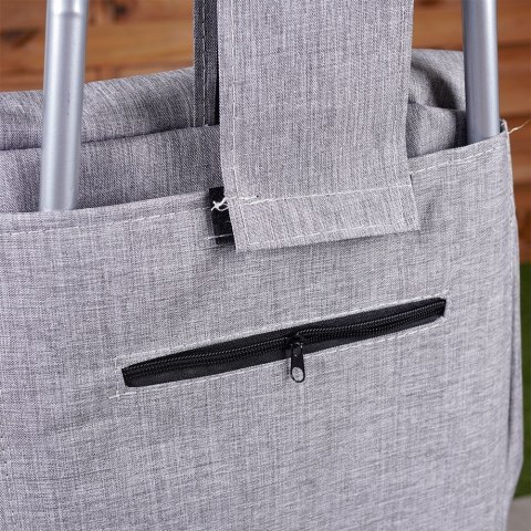 Wózek z Torbą na Zakupy Szary 40 L