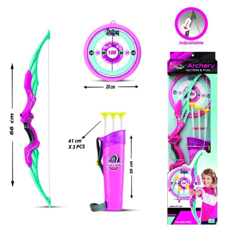 Zestaw Łucznika Różowy + Akcesoria