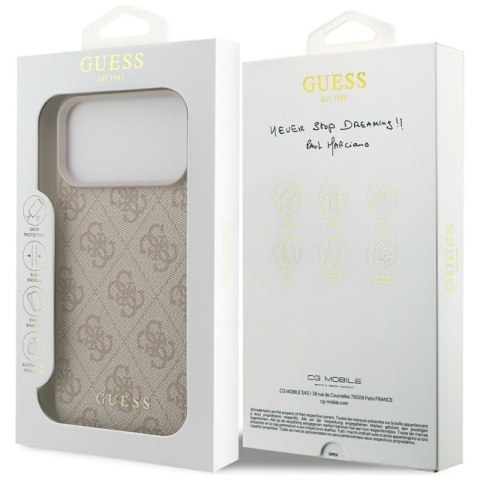 Guess 4G Classic - Etui iPhone 17 Pro Max (różowy)