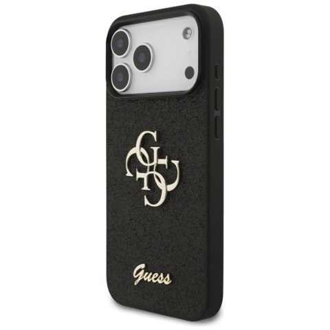 Guess Fixed Glitter Big 4G - Etui do iPhone 17 Pro Max (czarny)