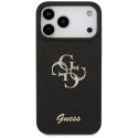 Guess Fixed Glitter Big 4G - Etui do iPhone 17 Pro Max (czarny)