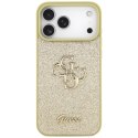 Guess Fixed Glitter Big 4G - Etui do iPhone 17 Pro Max (złoty)