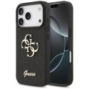 Guess Fixed Glitter Big 4G - Etui do iPhone 17 Pro (czarny)