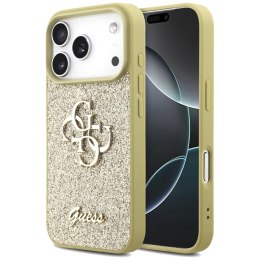 Guess Fixed Glitter Big 4G - Etui do iPhone 17 Pro (złoty)