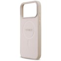 Guess Saffiano Classic Logo MagSafe - Etui iPhone 17 Pro Max (różowy)