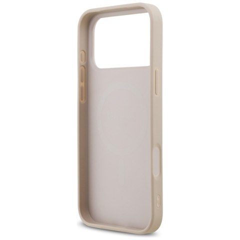 Guess Saffiano Classic Logo MagSafe - Etui iPhone 17 Pro Max (różowy)