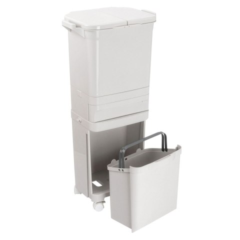 Kosz na śmieci do segregacji NARDAN szary 42 litry