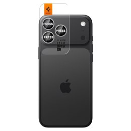 Spigen Optik Pro GLAS.TR EZ Fit Camera Protector 2-Pack - Szkło ochronne na obiektyw do iPhone 16 Pro / 16 Pro Max / 17 Pro / 17