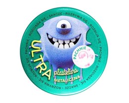 Ultra Plastelina Pachnąca - niebieska metaliczna, zapach gumy balonowej, zielona puszka