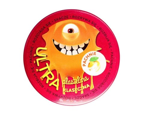 Ultra Plastelina Pachnąca - pomarańczowa klasyczna, pomarańczowy zapach, czerwona puszka