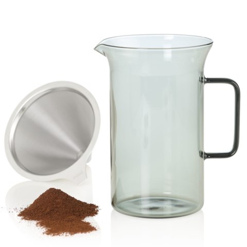 Zaparzacz przelewowy IMPACT, szary 600ml