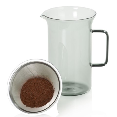 Zaparzacz przelewowy IMPACT, szary 600ml