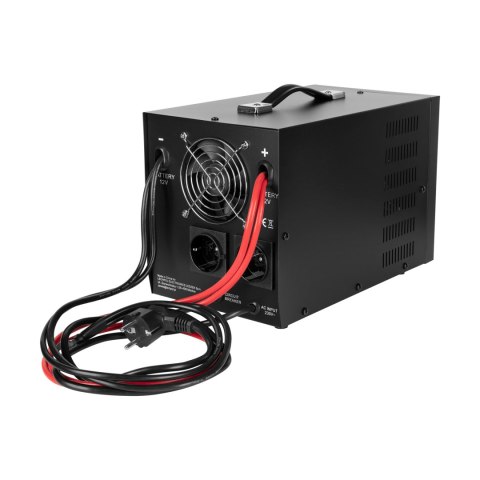 Zasilacz awaryjny KEMOT PROsinus-2000 przetwornica z czystym przebiegiem sinusoidalnym i funkcją ładowania 12V 230V 2000VA/1200W