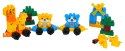 Zestaw Dużych Klocków Kolejka Zwierząt