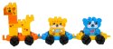 Zestaw Dużych Klocków Kolejka Zwierząt