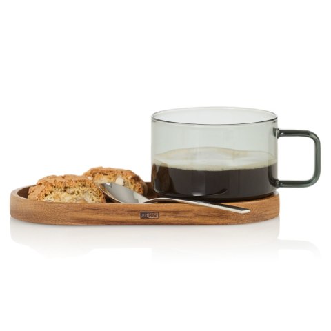 Zestaw filiżanka IMPACT 300ml z podstawką akacja