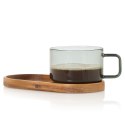 Zestaw filiżanka IMPACT 300ml z podstawką akacja