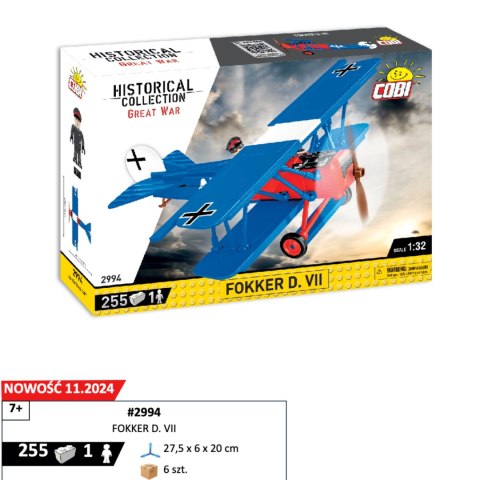COBI: HC Great War - Fokker D. Vii 255 Kl.