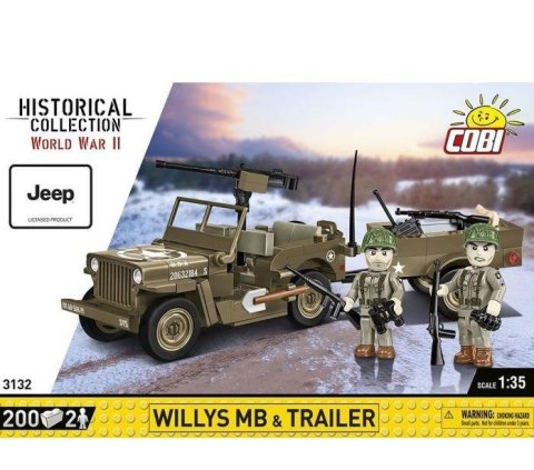 COBI: HC WWII - Willys MB & Trailer 200 Kl.