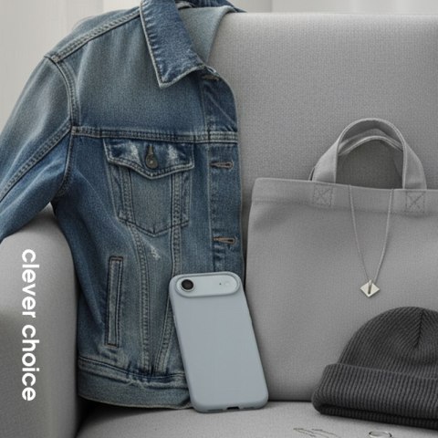 Crong Color Cover Magnetic - Etui MagSafe iPhone Air (kamienny beż)