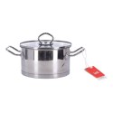 Garnek z pokrywką ze stali nierdzewnej Gemini BERRETTI,18 cm