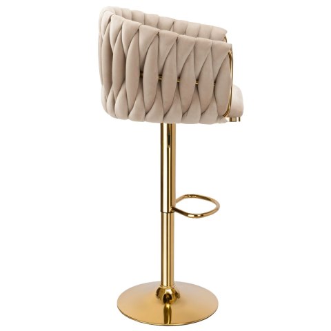 Hoker barowy Cofton Gold beżowy Velvet