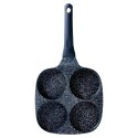 Patelnia do Jajek Placków Pancakes Granitowa 4 Otwory Solidna VILDE 19x19 cm