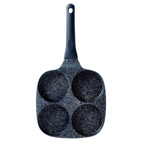 Patelnia do Jajek Placków Pancakes Granitowa 4 Otwory Solidna VILDE 19x19 cm
